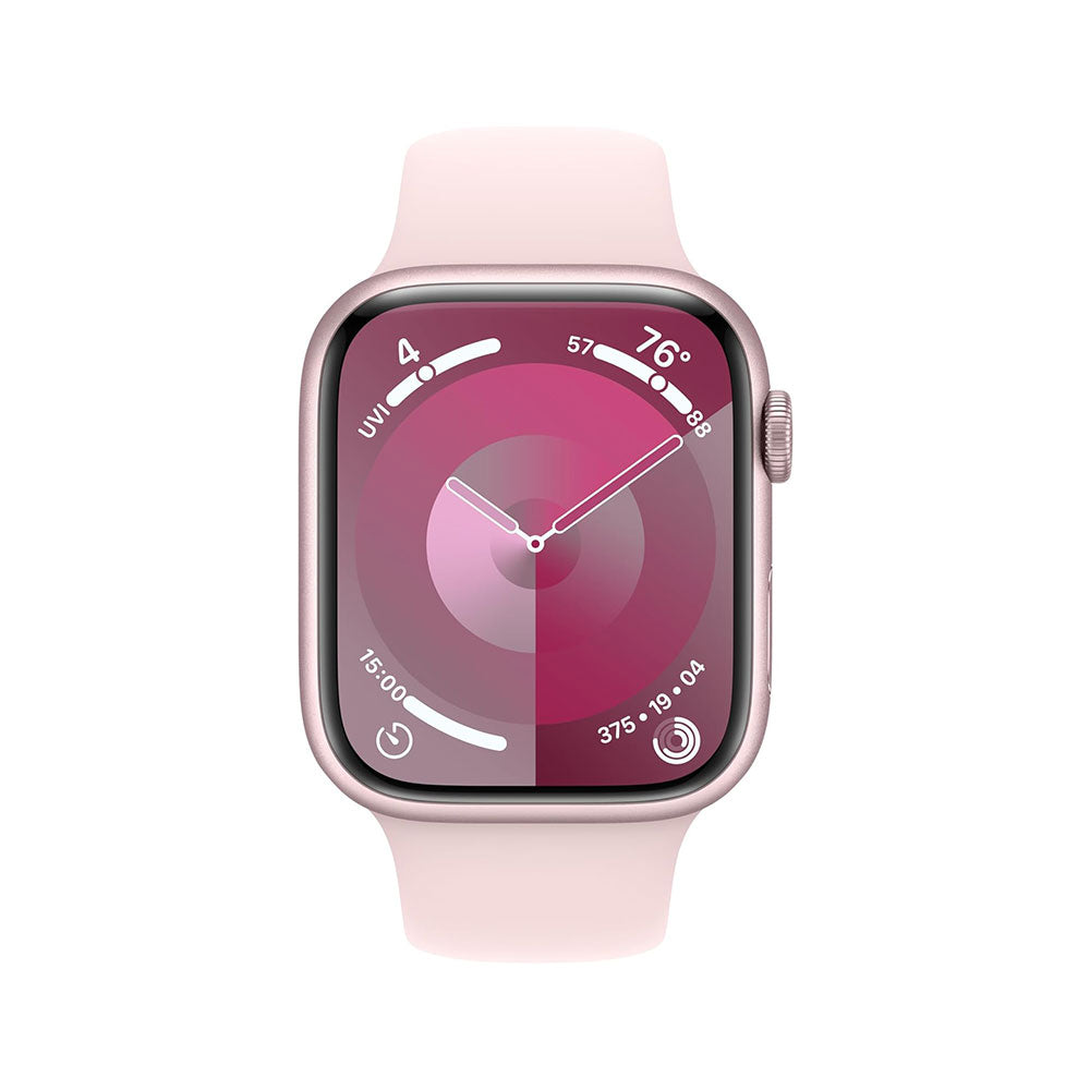 Smartwatch with Pink Aluminum Case with Light
